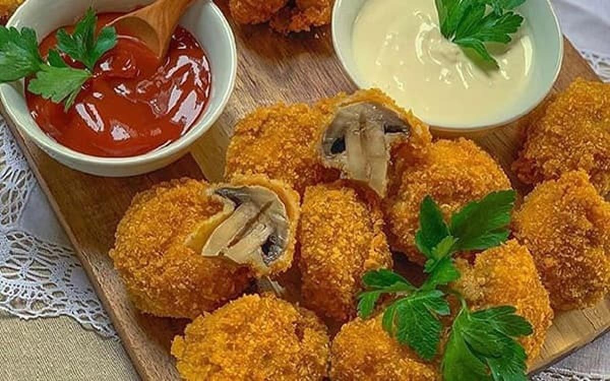 طرز تهیه قارچ سوخاری به سبک رستوران| با این روش قارچ رو به سبک رستورانی سوخاری کن+ویدئو