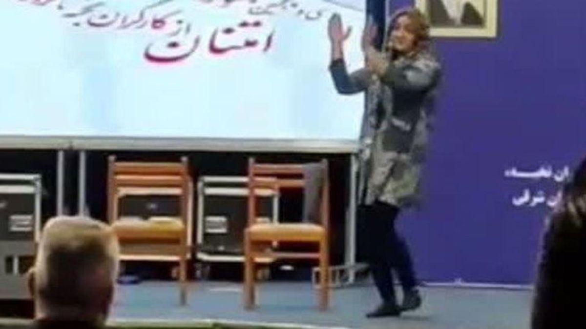 رقص جنجالی یک مرد زن نما در حضور مسئولان دولتی در تبریز| آقای وزیر مچکریم!